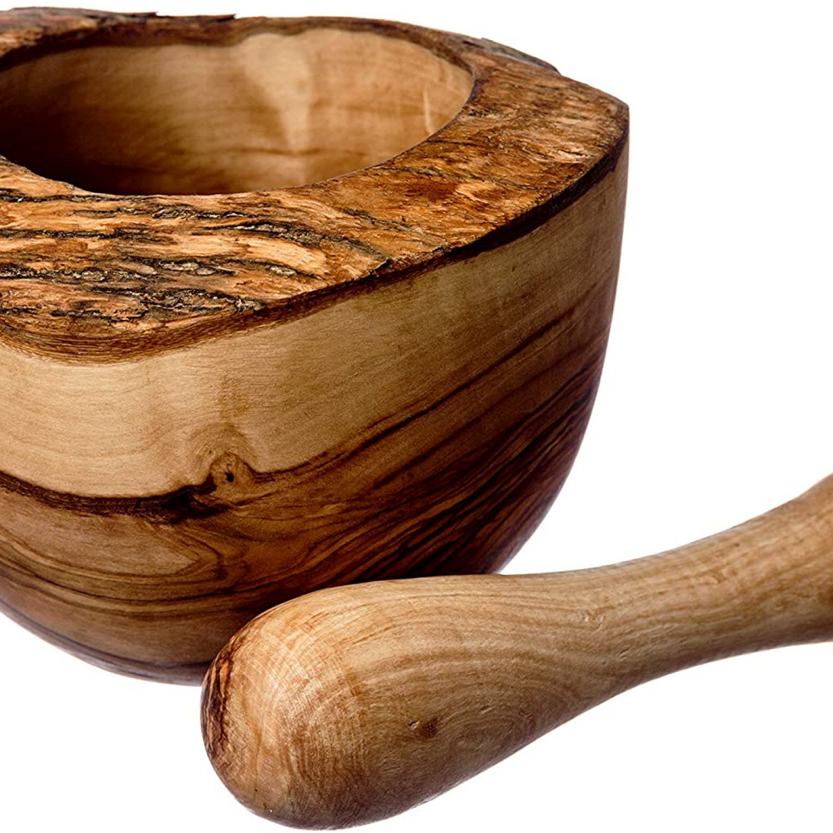 Olive Wood Mortar Small