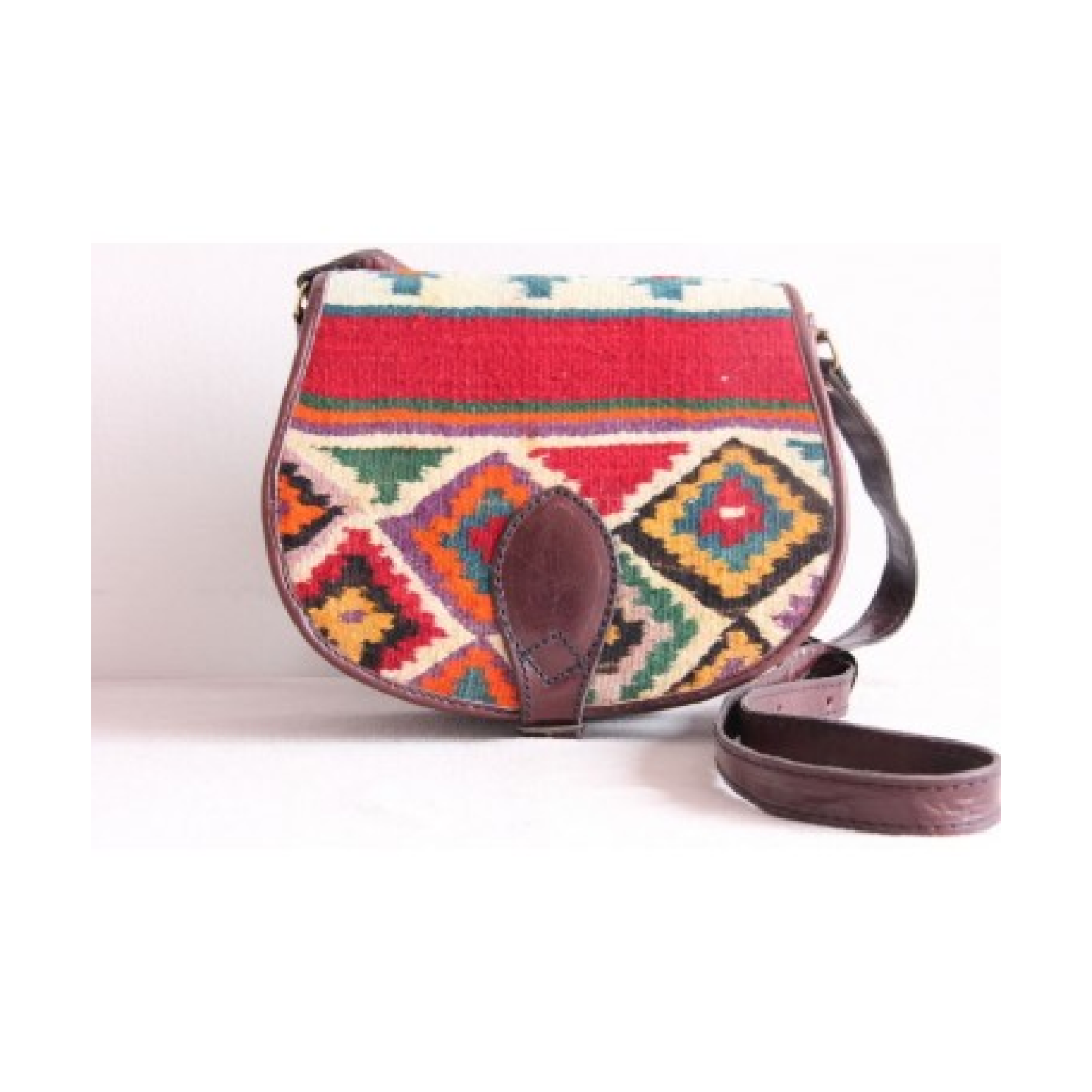 Bag Chahd Leather & kilim Samll