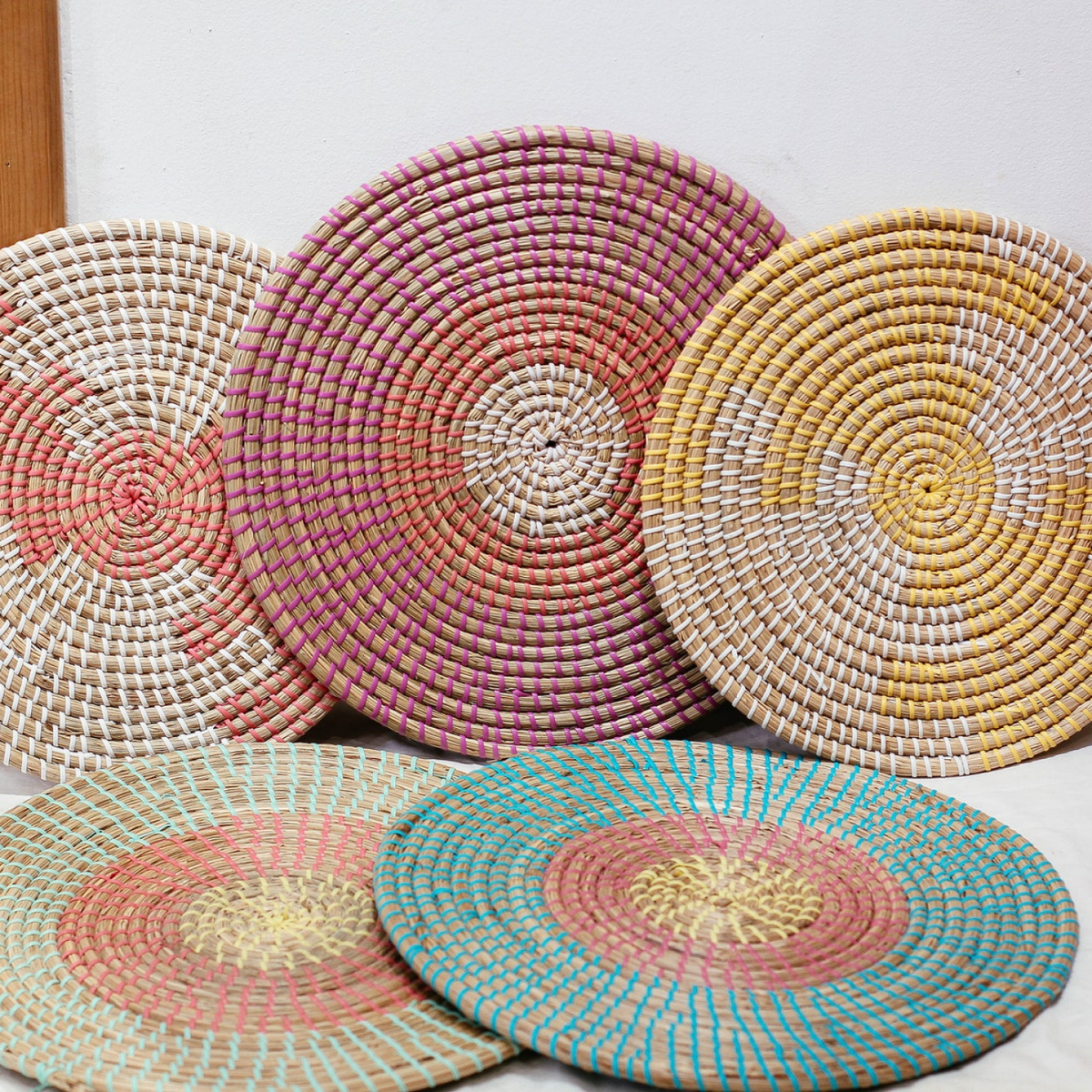 Seagrass weaving handmade Placemat LG