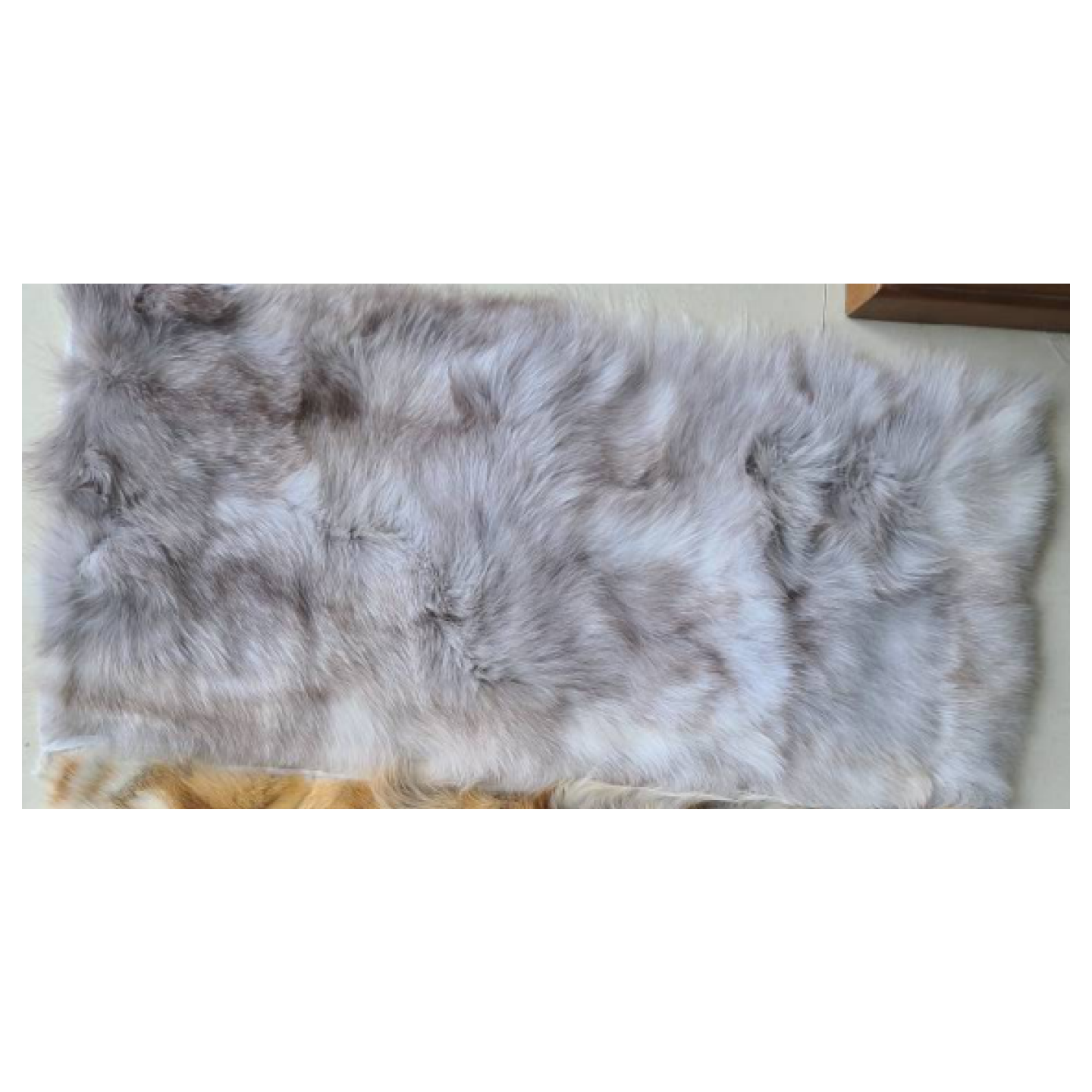 Fox Fur Blanket Natural Color