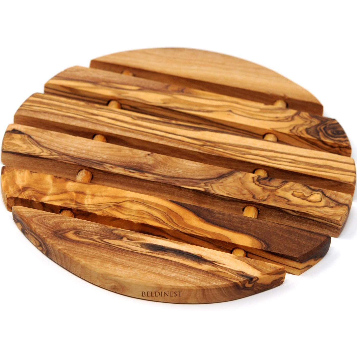 Olive wood Round Trivet