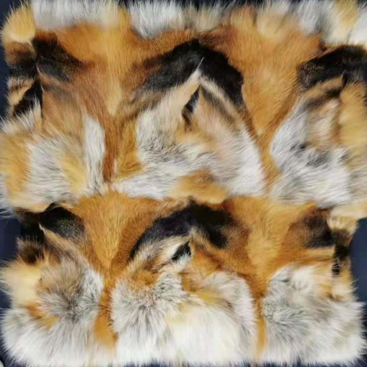 Fox fur cushion cover