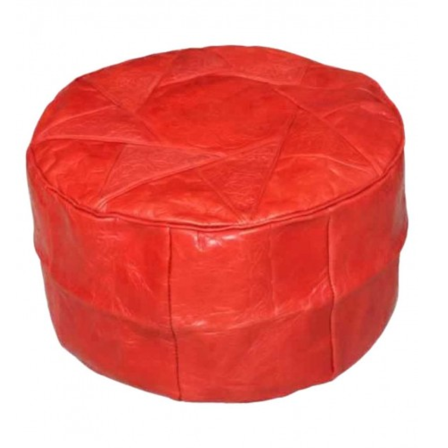 Leather pouf LG