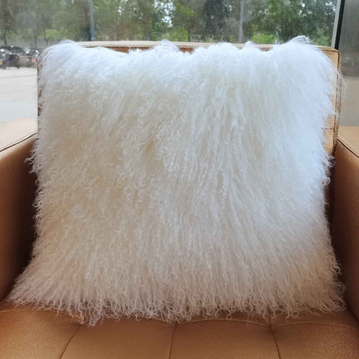 Mongolia Lamb Fur Cushion
