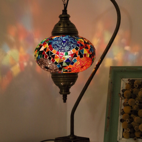 Mosaic Swan Table lamp